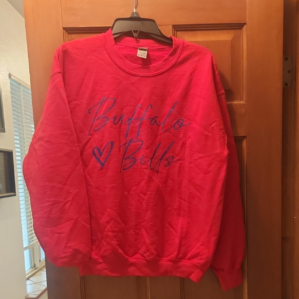 Buffalo Bills Football Cute Girly Gildan Heavy Blend Crewneck Sweater